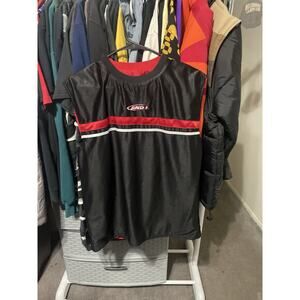 Size M- VTG And1 Basketball Jersey Red Black Reversible Mens